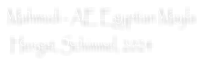 Mahmudi - AE Egyptian Mayla  Hengst, Schimmel, 2024